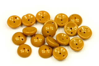 Piggy beads 8x4 mm, 30 ks - sytá hořčicová