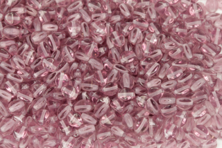 Mačkaná pohanka 4,5x4 mm, 30 ks - transp. ametystově fialová