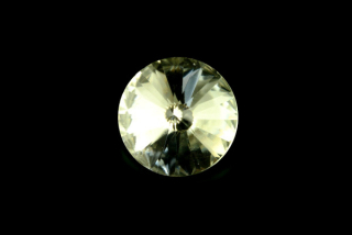 MATUBO™ Rivoli 18 mm - Krystal, zlaté silimi (Crystal, gold foiled)