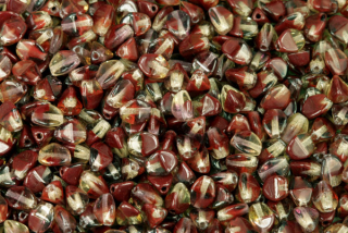 Mačkaná pohanka klasik 5x4 mm, 30 ks - žíhaná hnědá