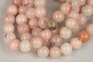 Minerální korálky - kulička 8 mm, 1 ks - jaspis třešňový