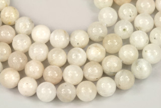 Minerální korálky - kulička 8 mm, 1 ks - měsíční kámen