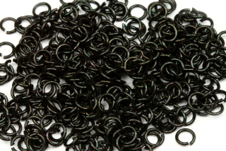 Spojovací kroužek 5 mm/0,8 mm, galva černý zinek, 500 ks (ČR)