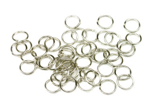 Spojovací kroužek 6 mm/0,7 mm, galva platina, 50 ks