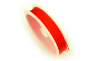Elastomer kulatý, průměr 0,6 mm, cívka 18 m - barva červená, (2. jakost)