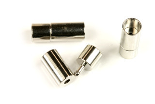 Vlepovací bajonetové zapínání váleček na průměr 4 mm, galva platina, 1 ks