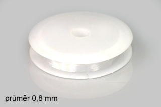 Elastomer kulatý, průměr 0,8 mm, cívka 10 m - čirý
