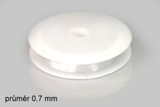 Elastomer kulatý, průměr 0,7 mm, cívka 15 m - čirý