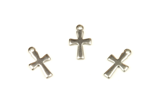 Přívěsek z nerezové oceli AISI 304, křížek 12 mm, 1 ks