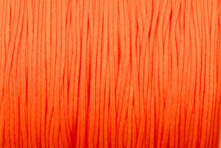Nylonová šňůrka vázací, průměr 0,8 mm, metráž 1 m - oranžová, NEON