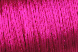 Saténová šňůrka průměr 1 mm, metráž 1 m - růžová, magenta