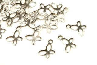 Přívěsek z nerezové oceli AISI 201, motýl 12x10 mm, 1 ks