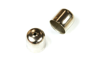 Kaplík koncový rovný 11x10 mm, galva platina, 2 ks