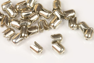 Kaplík dělený 7x6 mm, galva platina, 2 ks