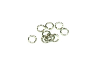 Spojovací kroužek 5 mm/0,8 mm, galva platina, 10 ks
