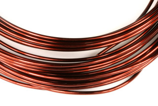 Měděný drát lakovaný 1,5 mm, návin 2 m - hnědý