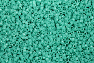 Rokajlové korálky Miyuki Delica 11/0 - Opague Turquoise Green (DB729), 5 g